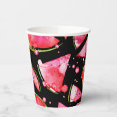 水彩スイカ2 紙コップ (左)