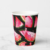 水彩スイカ2 紙コップ (右)