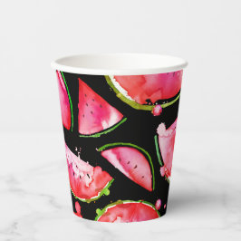 水彩スイカ2 紙コップ