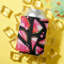 水彩スイカ2 缶クーラー