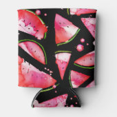 水彩スイカ2 缶クーラー (正面)