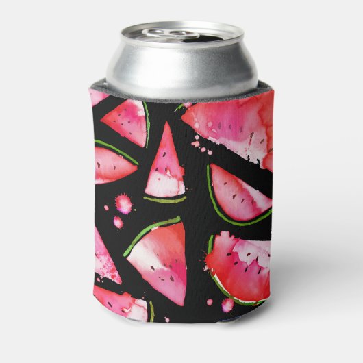 水彩スイカ2 缶クーラー (缶裏面)