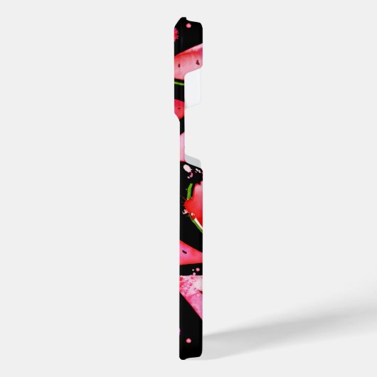 水彩スイカ2 iPhoneケース (左側面)