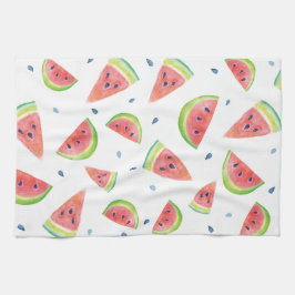 水彩スイカ キッチンタオル