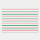 水彩スイカ&ストライプパタン ラッピングペーパーシート (正面2)