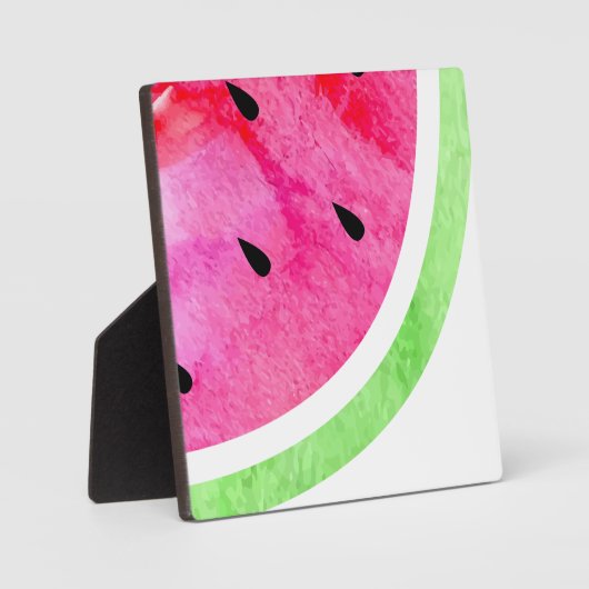 水彩スイカ フォトプラーク (正面)
