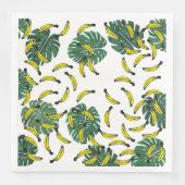 水彩スイスチーズプラントとバナナ (正面)