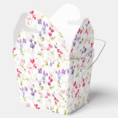 水彩スイートピースかわいらしフローラ フェイバーボックス (オープン)