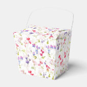 水彩スイートピースかわいらしフローラ フェイバーボックス (正面サイド)