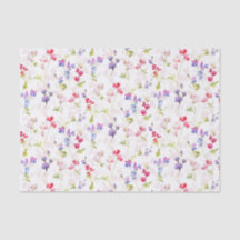 水彩スイートピースかわいらしフローラ