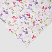 水彩スイートピースかわいらしフローラ 薄葉紙 (詳細)
