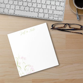 水彩スイートピー ノートパッド