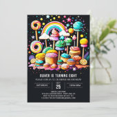 水彩スイート セレブレーション バースデー 招待状 (スタンド正面)