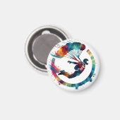 水彩スカイディカラフルバー マグネット (正面/裏面)