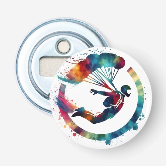 水彩スカイディカラフルバー 栓抜き (正面)