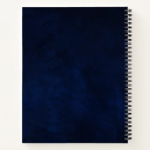 水彩スカイムーンスターズフローラスケッチブック ノートブック (裏面)