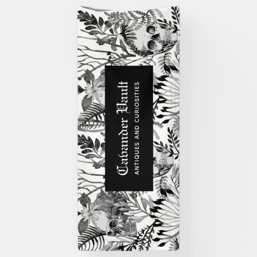 水彩スカル園 横断幕 (縦)