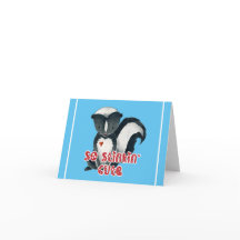 水彩スカンクがとってもかわいい