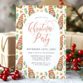 水彩スカンジナビア格言かわいいクリスマスパーティー 招待状