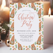 水彩スカンジナビア格言かわいいクリスマスパーティー 招待状