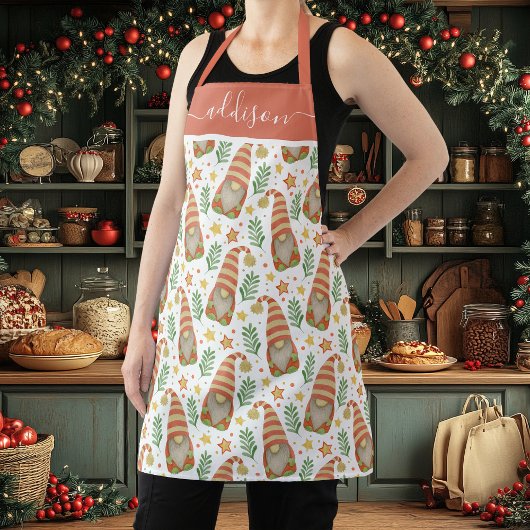 水彩スカンジナビア格言かわいいクリスマス エプロン