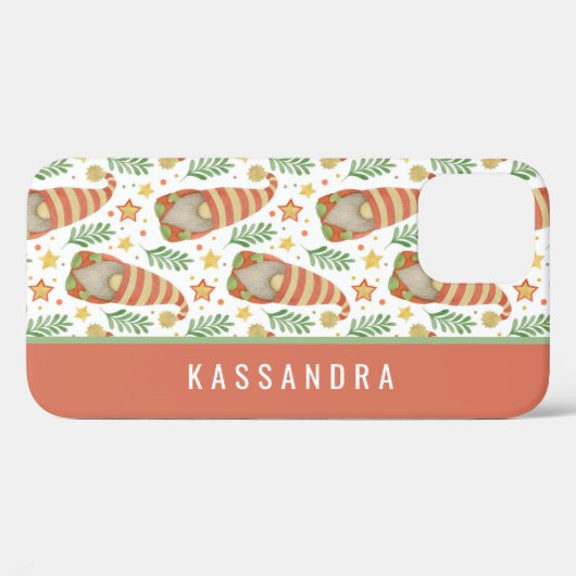 水彩スカンジナビア格言カスタムクリスマスカス Case-Mate iPhoneケース (裏面 (横))