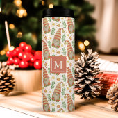 水彩スカンジナビア格言モノグラムクリスマス タンブラー