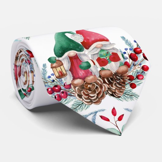 水彩スカンジナビア格言 ネクタイ (ロール)