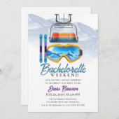 水彩スキーバチェロレッテ 招待状 (正面/裏面)