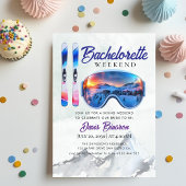 水彩スキーバチェロレッテ 招待状