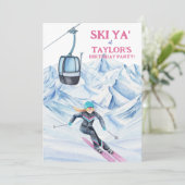 水彩スキーパーティー 招待状 (スタンド正面)