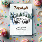 水彩スキー独身最後の週末 招待状