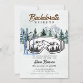 水彩スキー週末独身最後の旅 招待状 (正面)