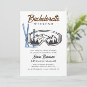 水彩スキー週末独身最後の旅 招待状 (スタンド正面)