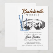 水彩スキー・バチェロレッテ・ウィークエンド 招待状 (正面/裏面)