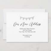 水彩スクリプトブラックドア引っ越しました 案内状 (裏面)