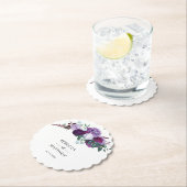 水彩スクリプト結婚式の引き出物フローラ ペーパーコースター (インサイチュ)