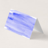 水彩スクリプト、ロゴ/写真サンキューカード 名刺 (裏面)