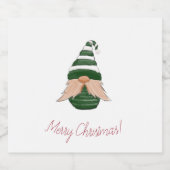 水彩スケッチクリスマス格言 スパークリングワインラベル (シングルラベル)