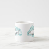 水彩スケッチミンナウフィッシュ エスプレッソカップ (正面)