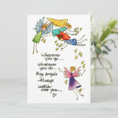 水彩スケッチ4基のカラフルエンジルが近い シーズンカード (スタンド正面)