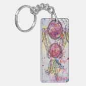 水彩スケッチ「夢を追う」 キーホルダー (正面左)