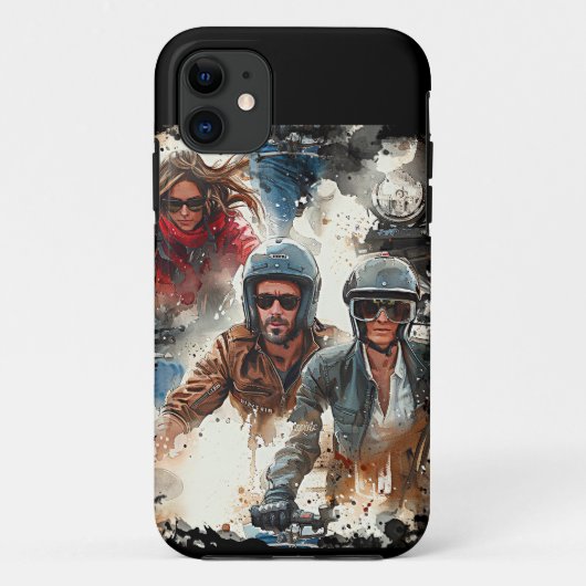 水彩スケッチMotoBikers Case-Mate iPhoneケース (裏面)