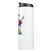 水彩スコティッシュハイランドコーウ誕生日エッセンシア タンブラー (回転右)