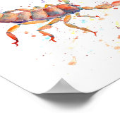 水彩スコーピオン ポスター (角)