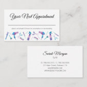 水彩スタイリストアポイントメントカード 予約カード (正面/裏面)