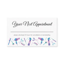 水彩スタイリストアポイントメントカード