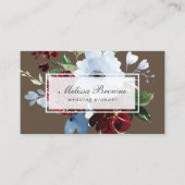 水彩スタイリッシュウェディングプランナー名刺 名刺 (正面)