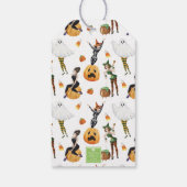 水彩スタイリッシュファッション魔女ハロウィーン ギフトタグ (裏面)