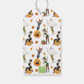 水彩スタイリッシュファッション魔女ハロウィーン ギフトタグ (裏面)